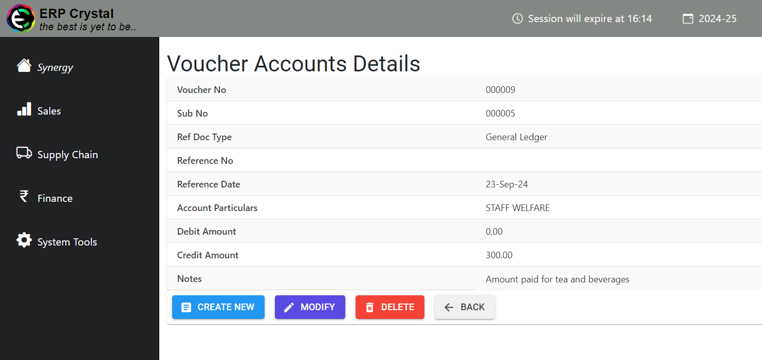 Navigate to Sales Module