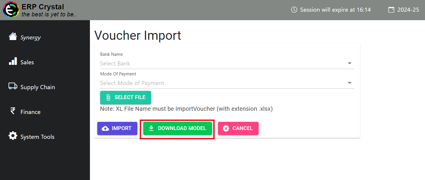 Navigate to Sales Module